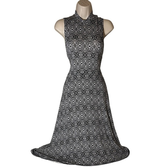 Maeve Black and White Midi Dress - Picture 2 of 11